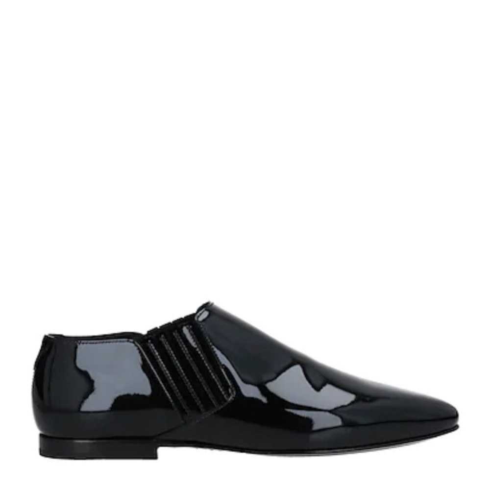 SAINT LAURENT CONNOR PATENT LEATHER CHELSEA LOAFERS - Picture 2 of 12